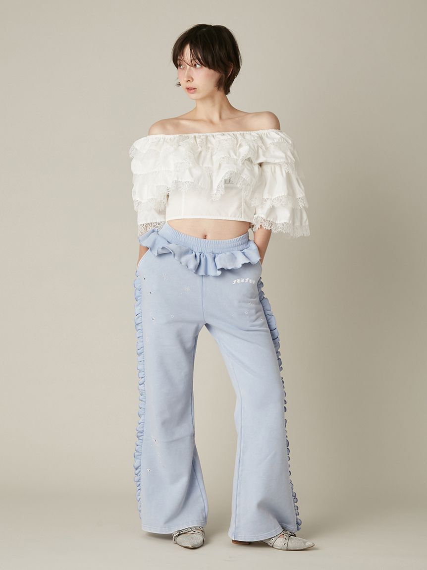 FURFUR「フリルスウェットパンツ」|チノ|