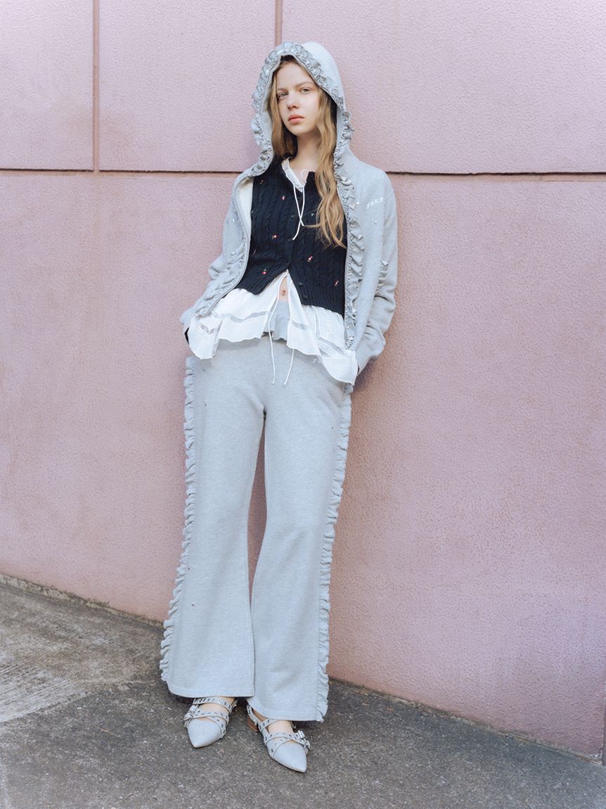 FURFUR「フリルスウェットパンツ」|チノ|