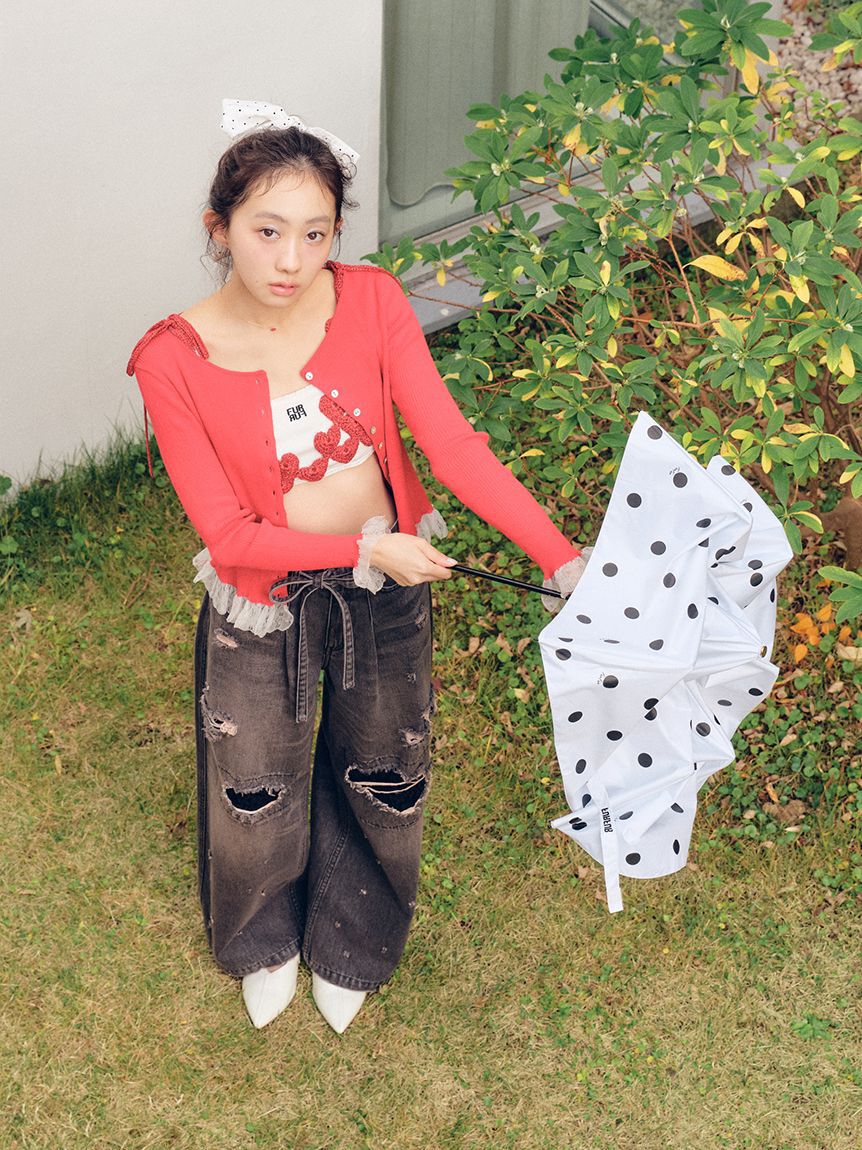 FURFUR「かぎ針ハートモチーフビスチェ」|ベスト・ジレ|