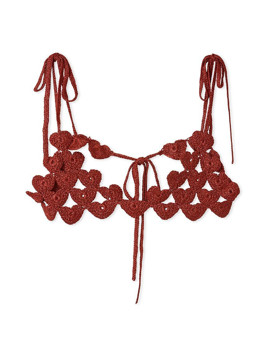 FURFUR「かぎ針ハートモチーフビスチェ」|ベスト・ジレ|