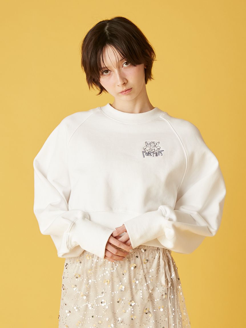 FURFUR「ファニーモチーフ刺繍スウェット」|スウェット・ジャージ|