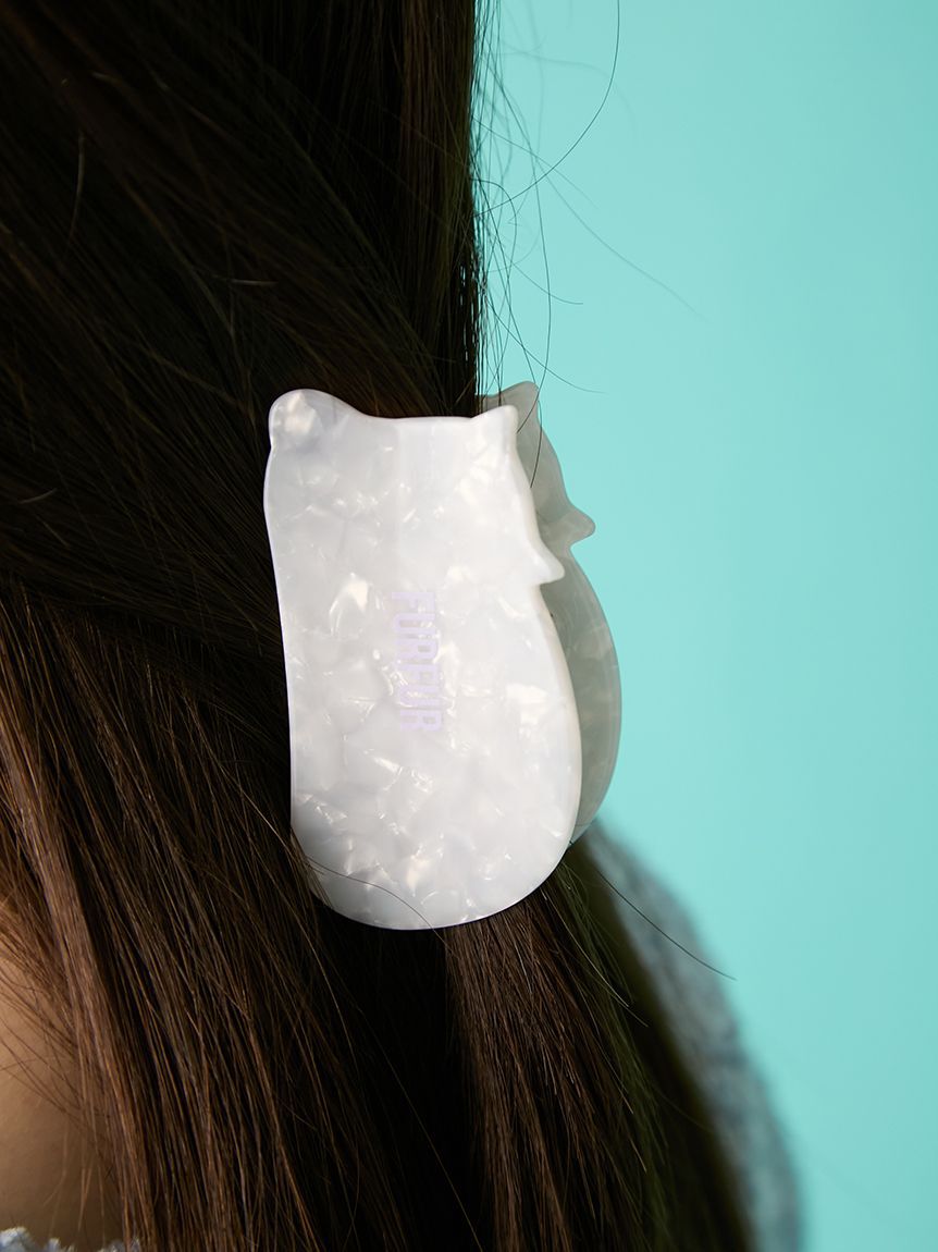 FURFUR「キャットモチーフビジューヘアクリップ」|ヘアバンド|