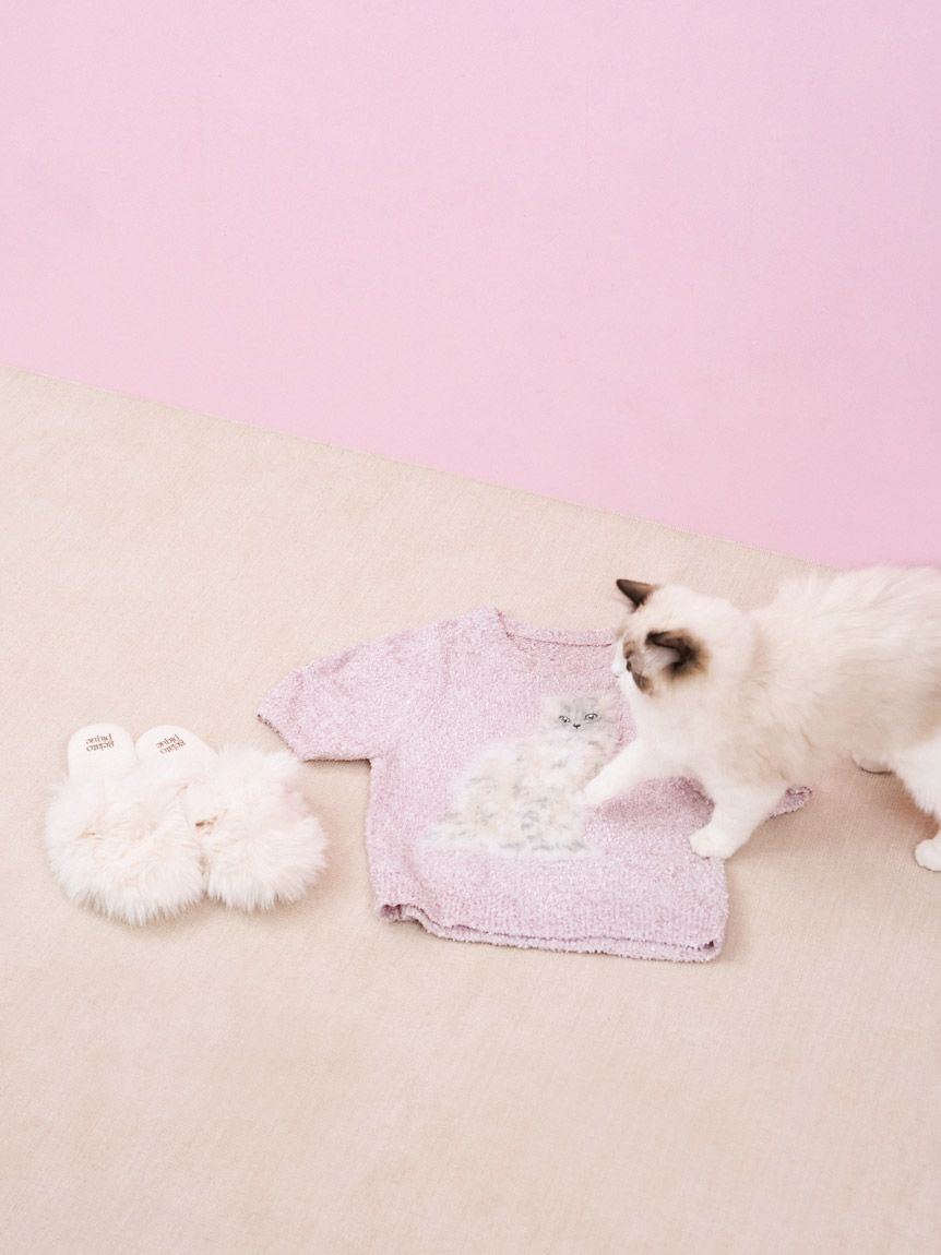 FURFUR「キャットモチーフジャガードニットトップス」|ニット・セーター|