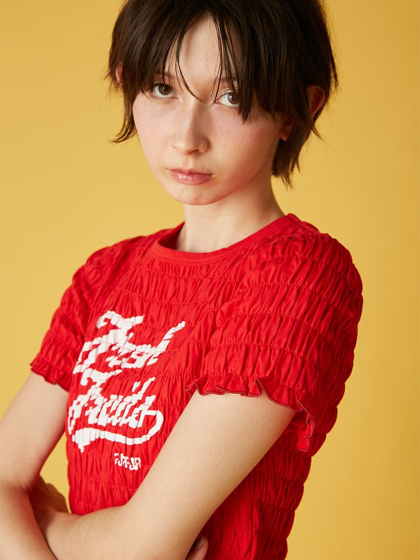 FURFUR「フルーツモチーフシャーリングTシャツ」|Tシャツ・カットソー|