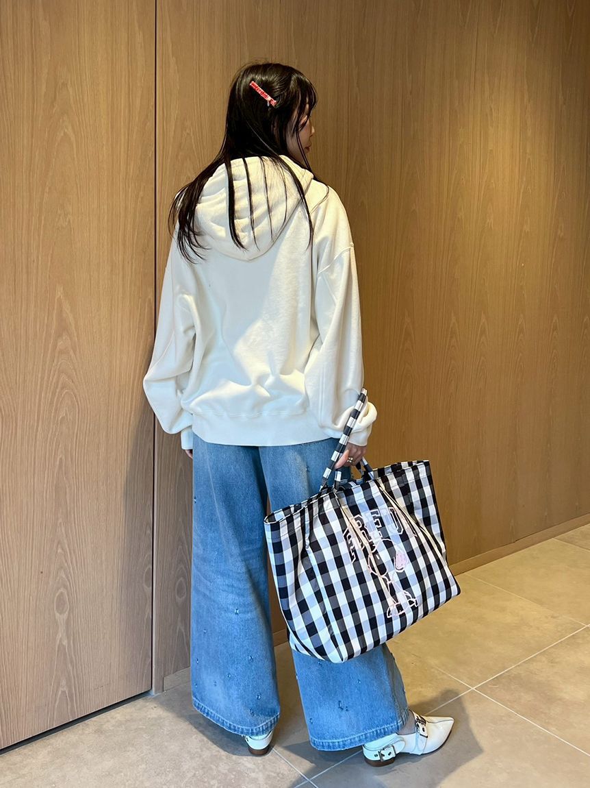 FURFUR「スヌーピーコラボルーズシルエットパーカー」|パーカー|