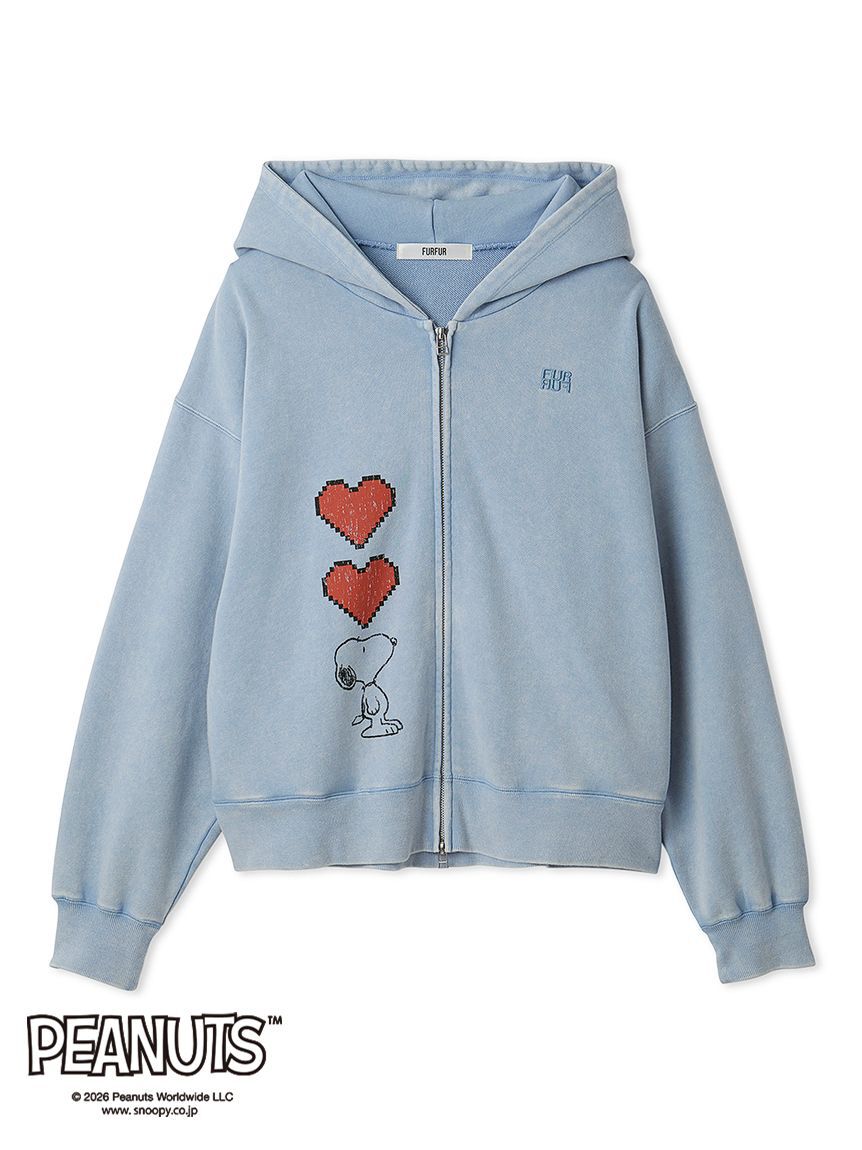 FURFUR「スヌーピーコラボルーズシルエットパーカー」|パーカー|