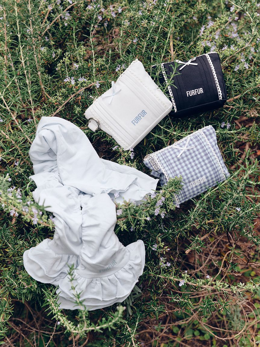 FURFUR「【UVカット】フリルアームカバー&ポーチセット」|手袋|