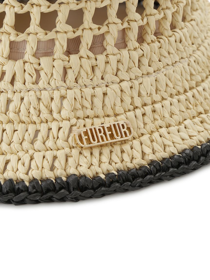 FURFUR「ラフィアライクバケットハット」|ハット|