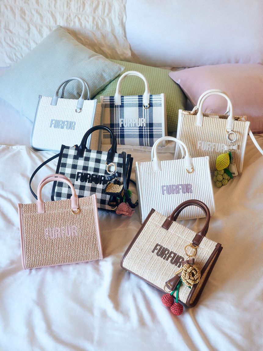 FURFUR「【限定カラー】ラフィアロゴトートバッグ」|トートバッグ|