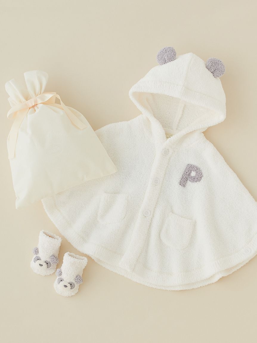 GELATO PIQUE KIDS & BABY「【ラッピング済み】【BABY】パウダーアニマルポンチョ＆ソックスSET」|その他ベビー用品|