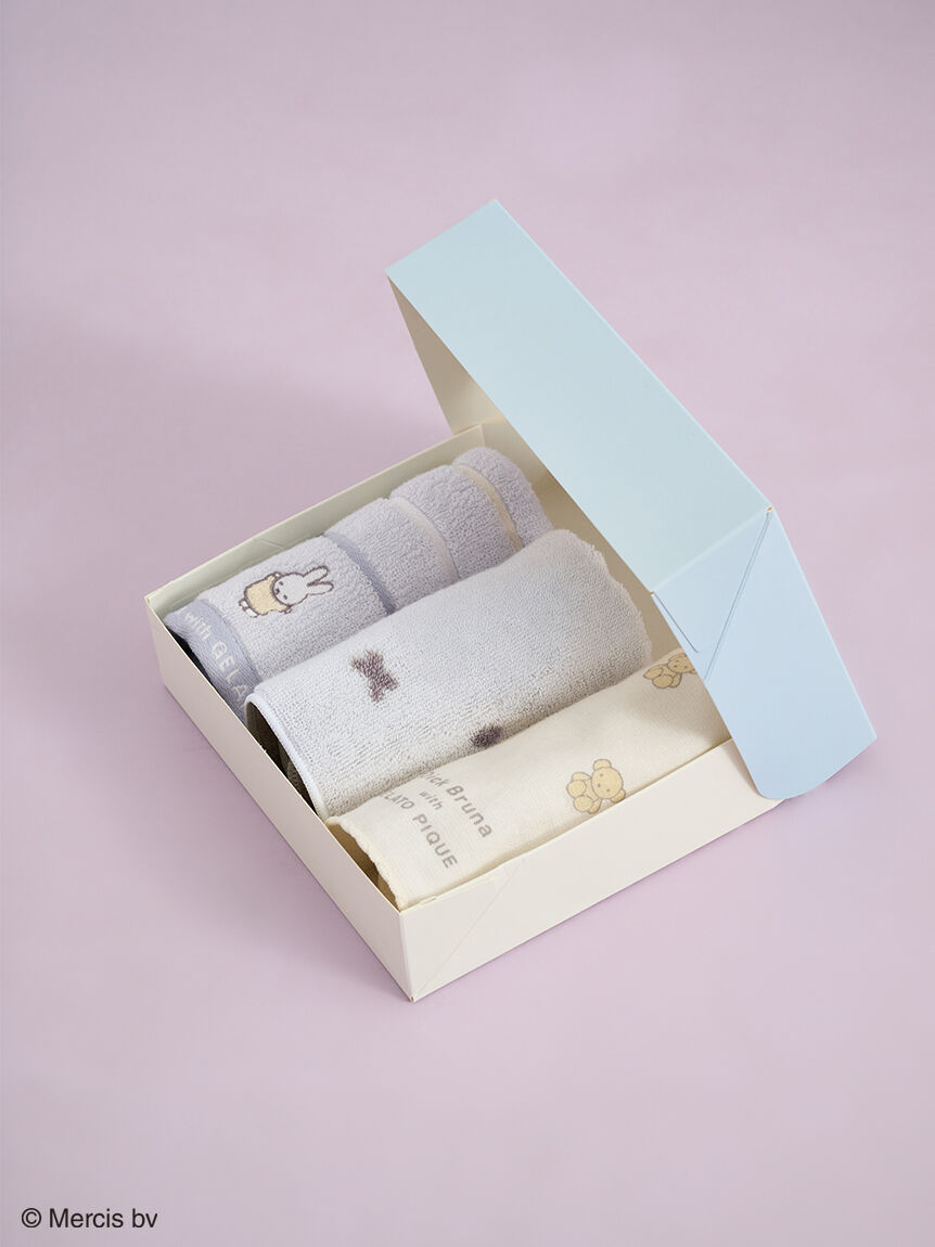 GELATO PIQUE KIDS & BABY「【Dick Bruna】【KIDS】パッケージ付きタオル3枚セット」|ハンカチ|
