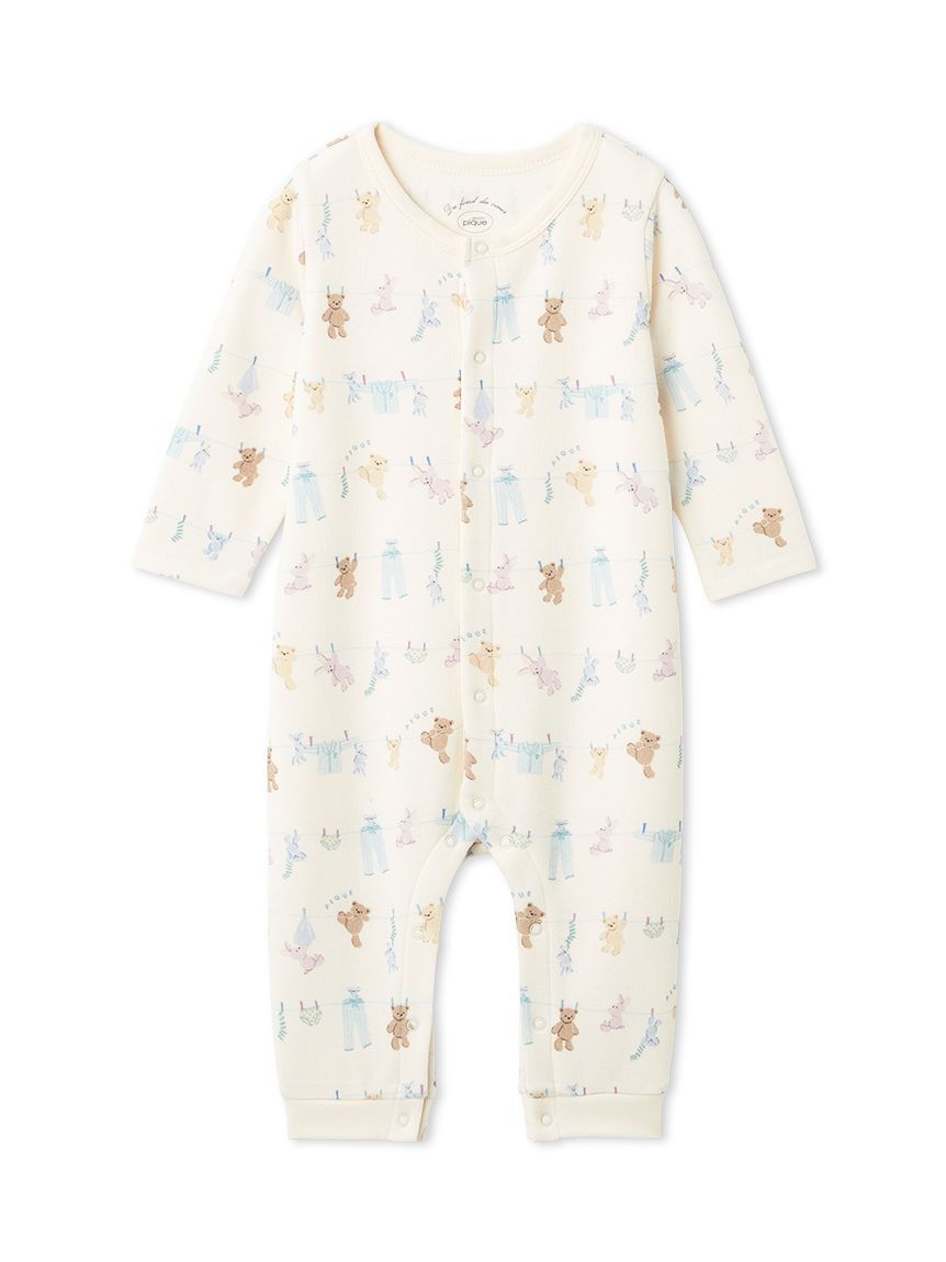 GELATO PIQUE KIDS & BABY「【BABY】ウォッシングアニマル柄ロンパース」|ロンパース|
