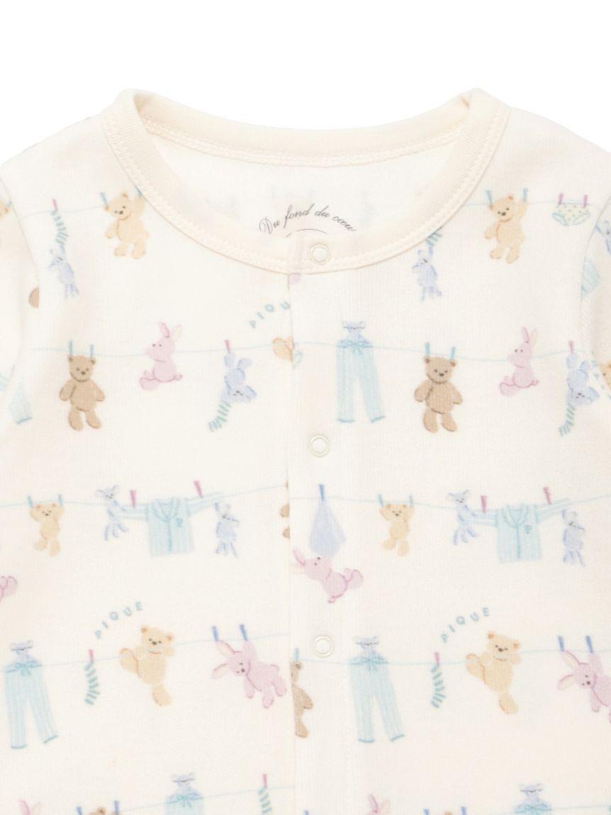 GELATO PIQUE KIDS & BABY「【BABY】ウォッシングアニマル柄ロンパース」|ロンパース|