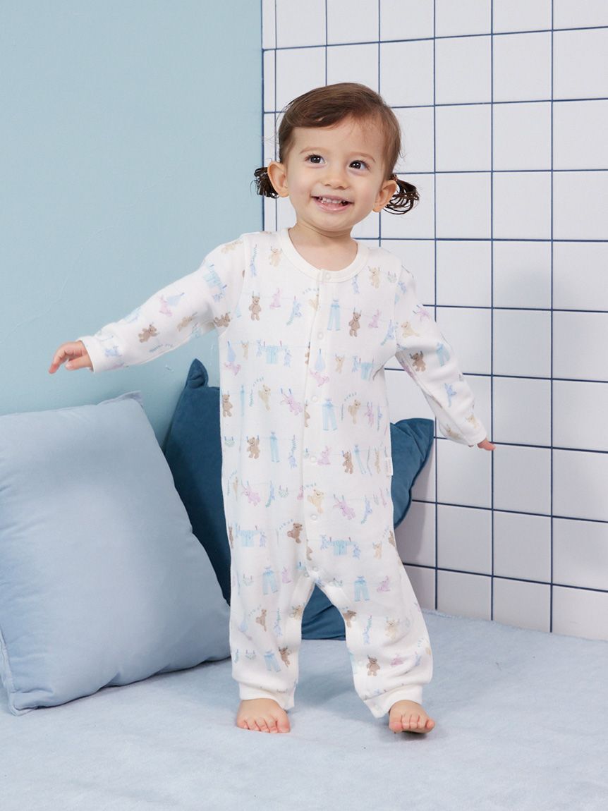 GELATO PIQUE KIDS & BABY「【BABY】ウォッシングアニマル柄ロンパース」|ロンパース|