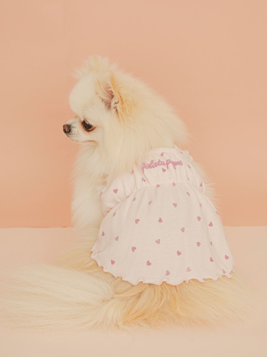  GELATO PIQUE CAT&DOG「【CAT&DOG】ハート柄フリルワンピース」|その他|PNK