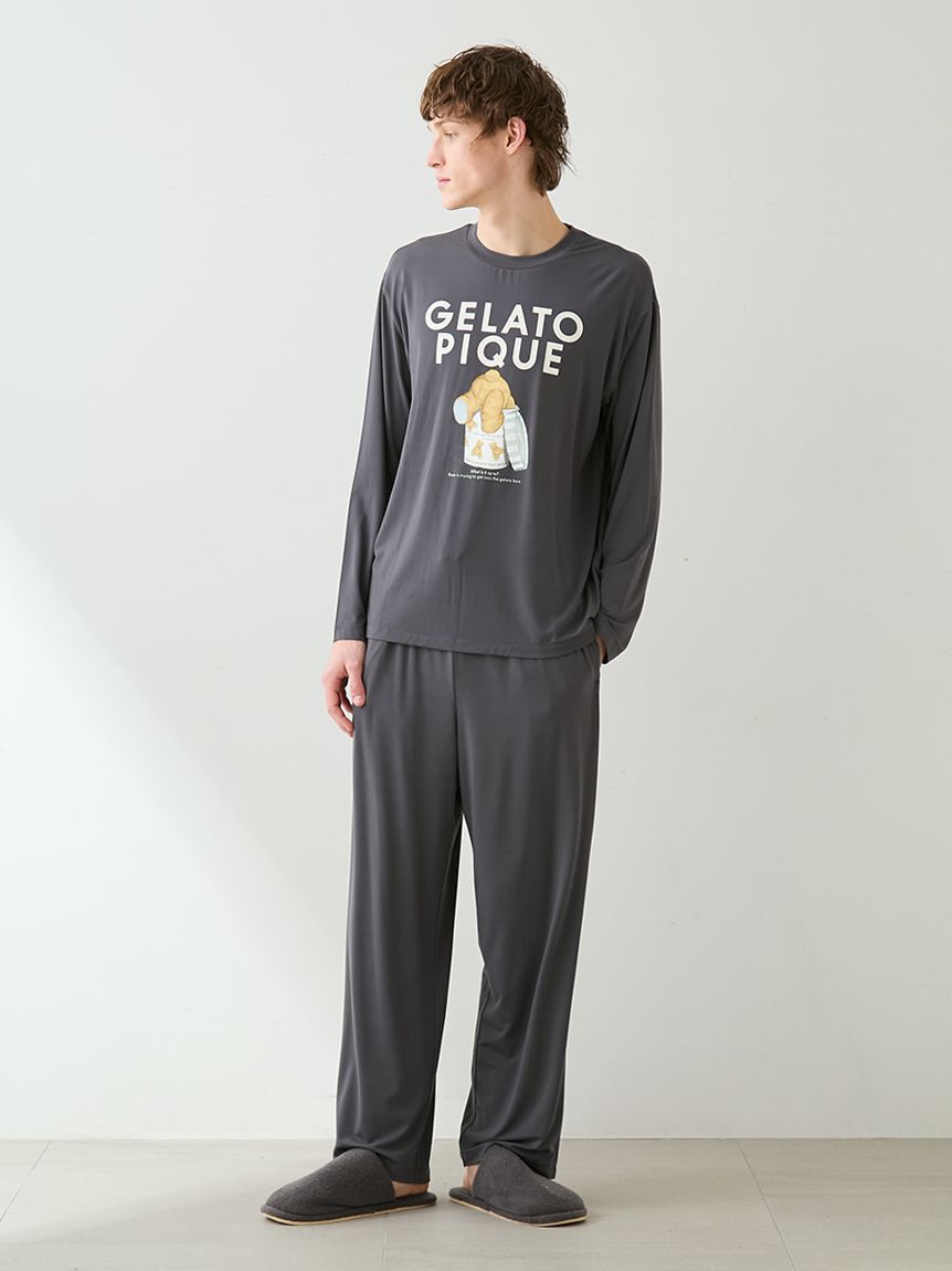 GELATO PIQUE HOMME「【HOMME】レーヨンジェラートプリントロングパンツ」|ルームウェア|