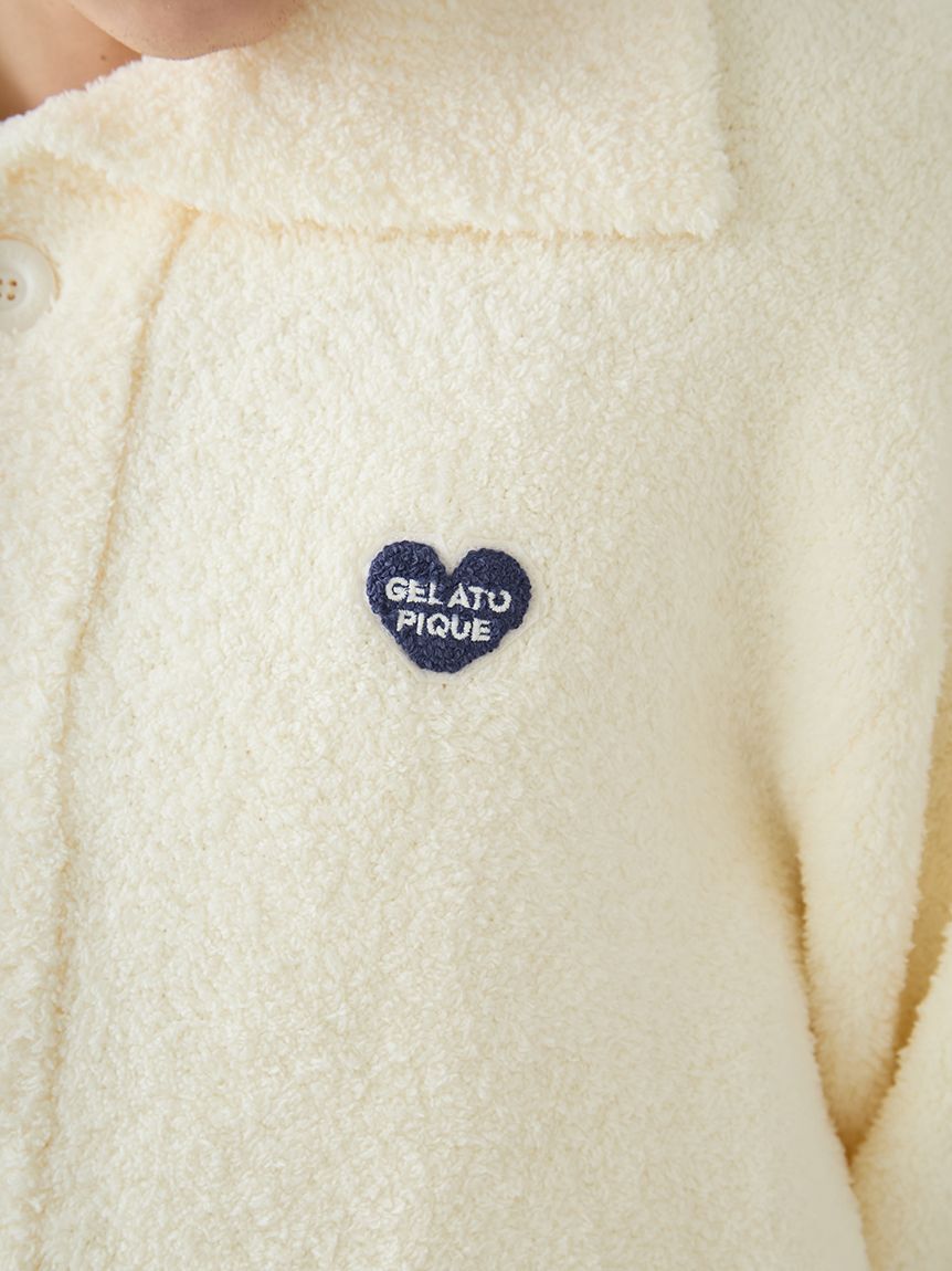 GELATO PIQUE HOMME「【HOMME】べビモコハートロゴ刺繍カーディガン」|カーディガン|