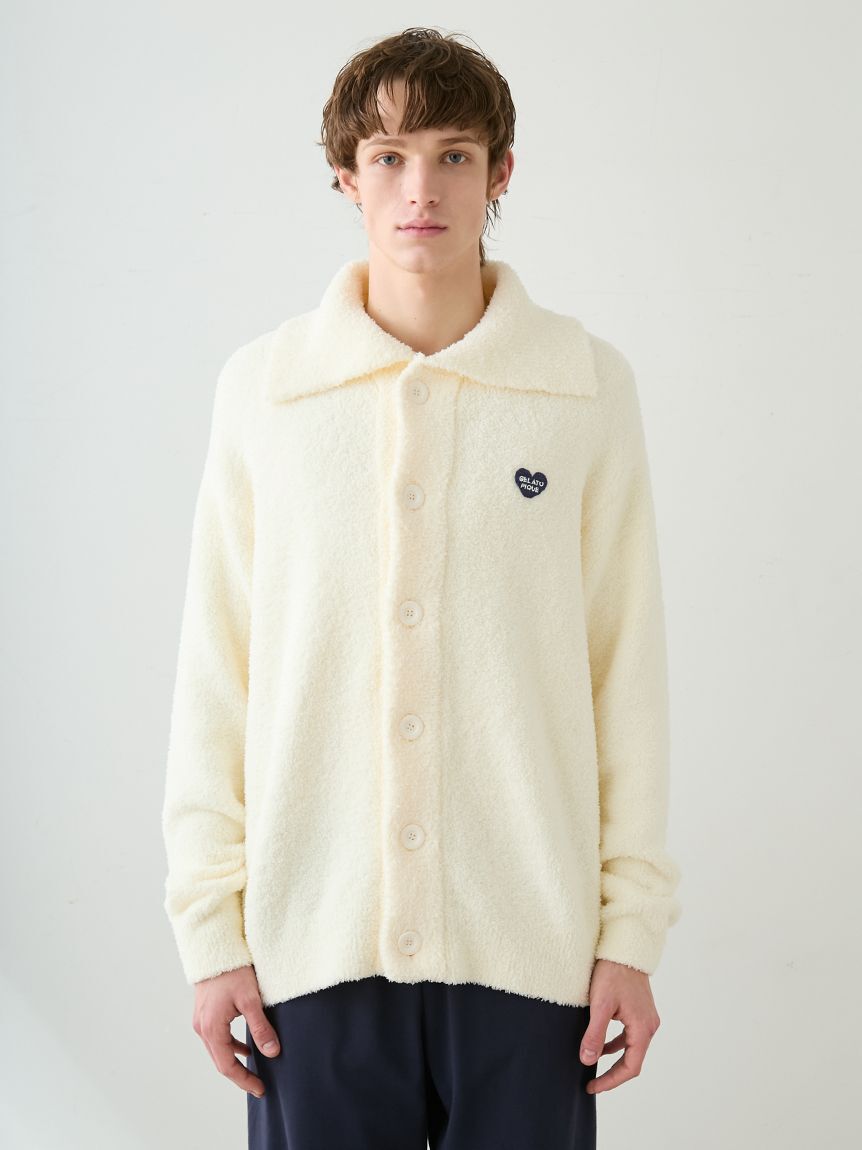 GELATO PIQUE HOMME「【HOMME】べビモコハートロゴ刺繍カーディガン」|カーディガン|
