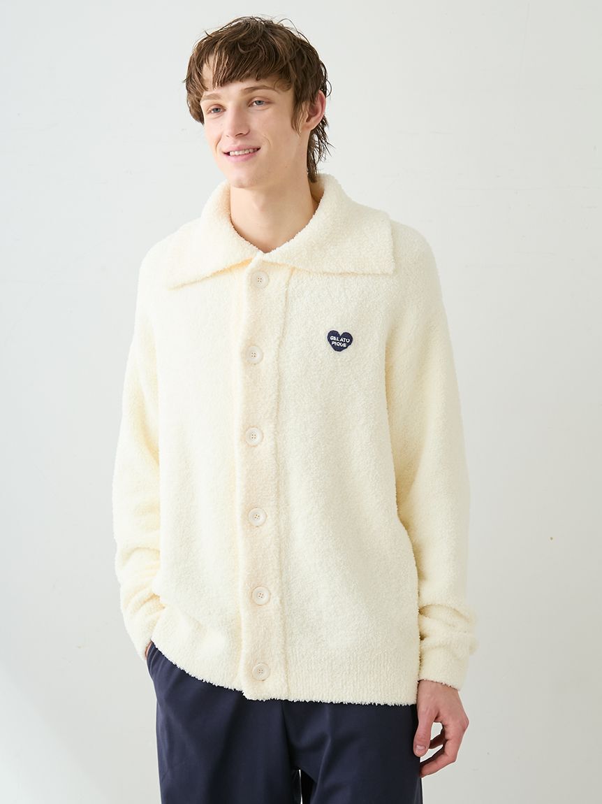 GELATO PIQUE HOMME「【HOMME】べビモコハートロゴ刺繍カーディガン」|カーディガン|