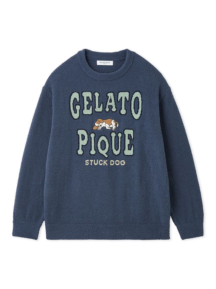 GELATO PIQUE HOMME「【HOMME】エアリーモコスリーピングドッグプルオーバー」|プルオーバー|NVY