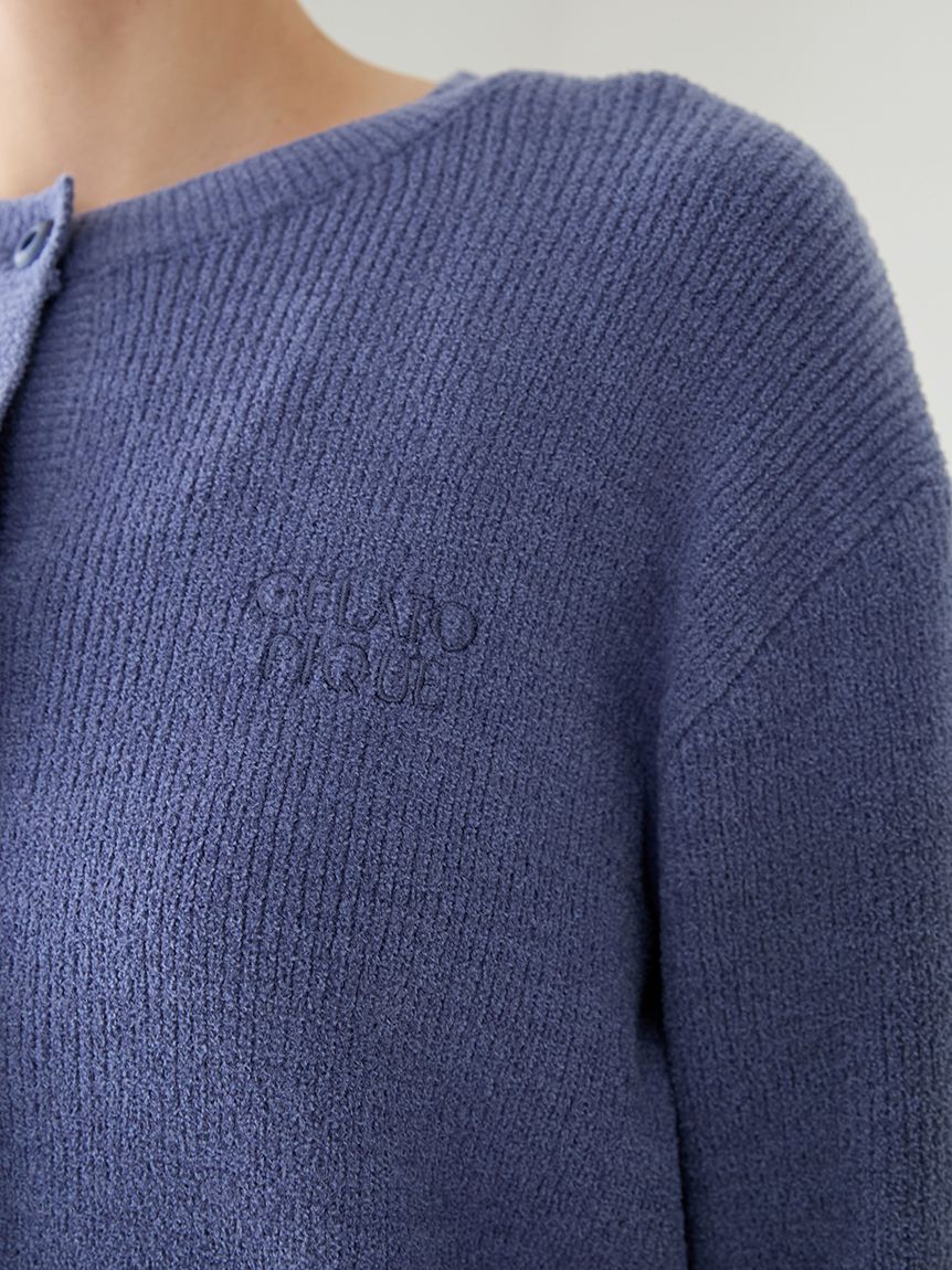 gelato pique「リブカーディガン&チェックロングパンツセット」|ルームウェア|