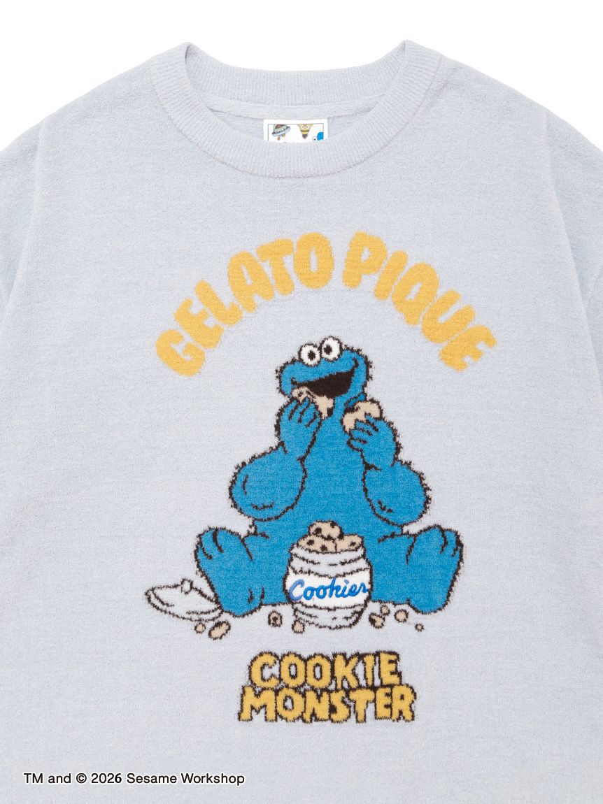 GELATO PIQUE HOMME「【SESAME STREET】【HOMME】エアリーモコジャガードプルオーバー&ハーフパンツセット」|ルームウェア|