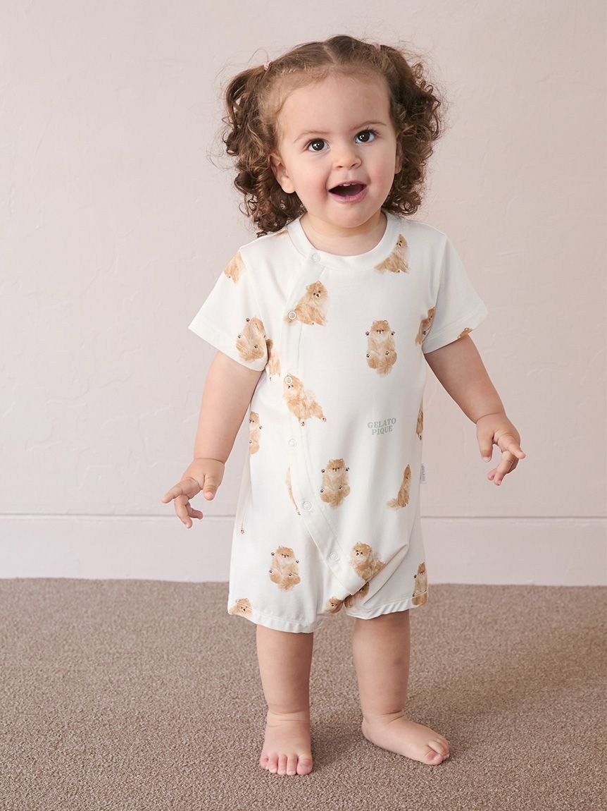 GELATO PIQUE KIDS & BABY「【BABY】ドッグ柄ロンパース」|ロンパース|
