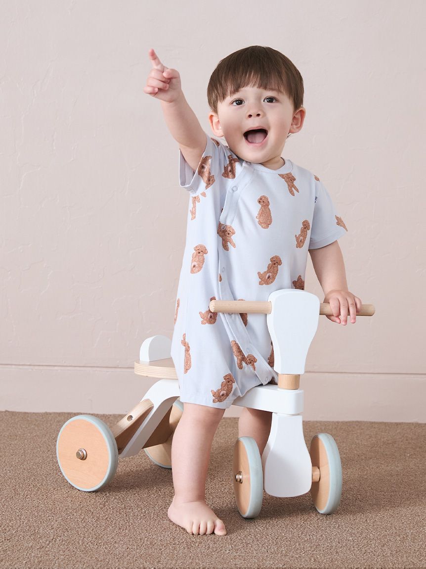 GELATO PIQUE KIDS & BABY「【BABY】ドッグ柄ロンパース」|ロンパース|BLU