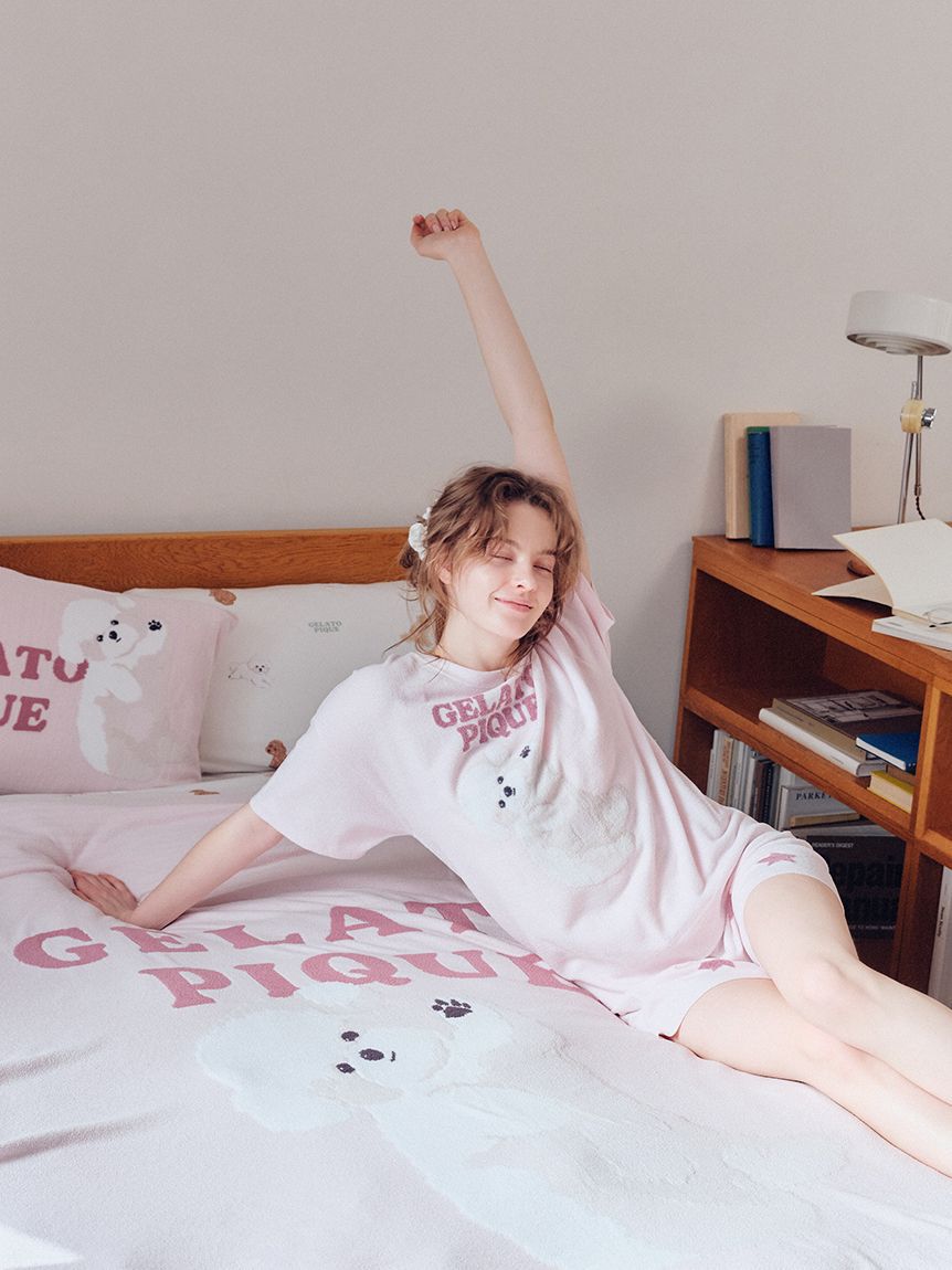 gelato pique「【ONLINE限定カラーあり】ドッグジャガードプルオーバー」|ルームウェア|