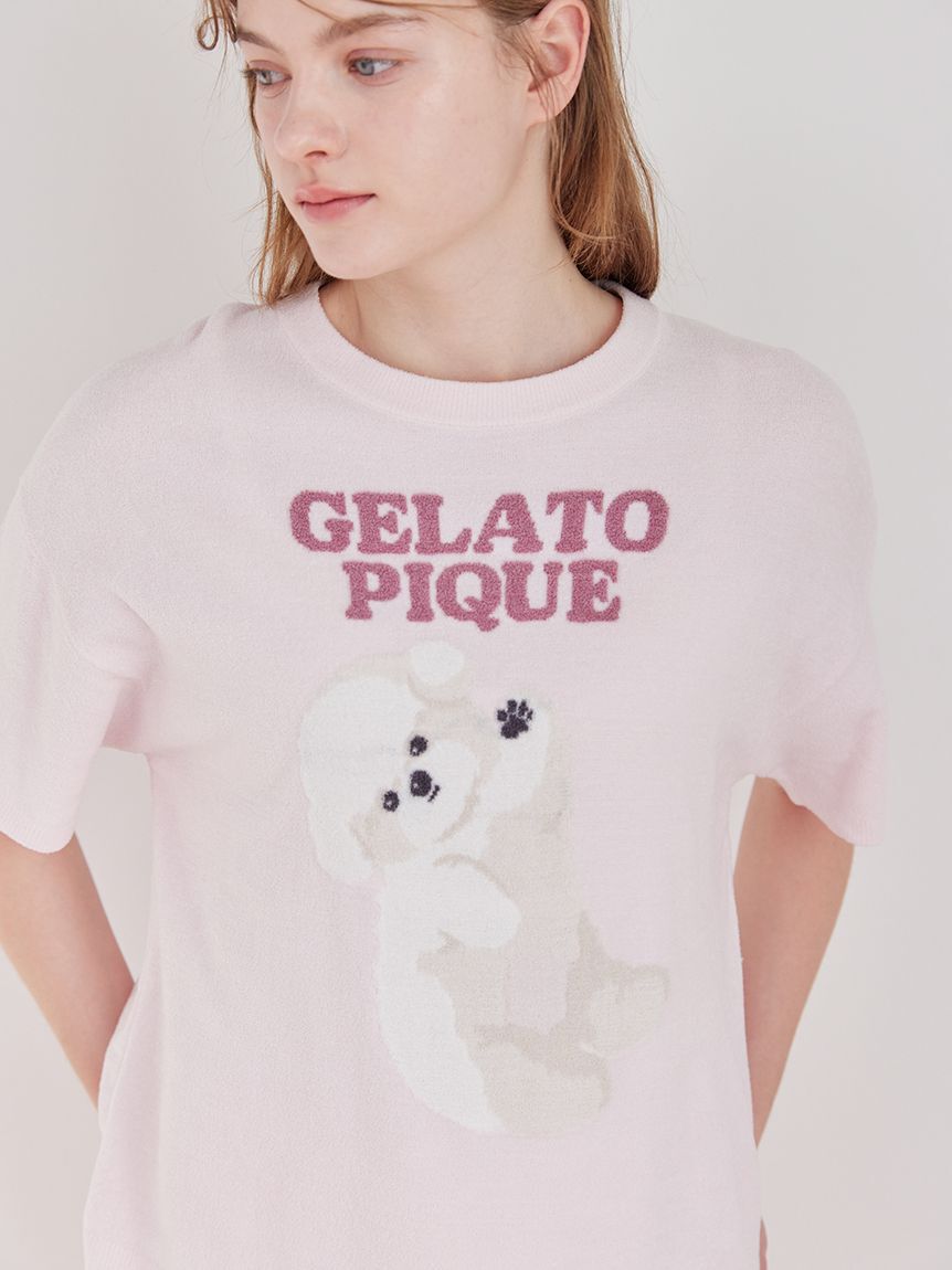 gelato pique「【ONLINE限定カラーあり】ドッグジャガードプルオーバー」|ルームウェア|