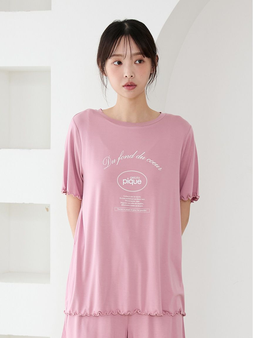 gelato pique「レーヨンロゴメローTシャツ」|ルームウェア|PNK