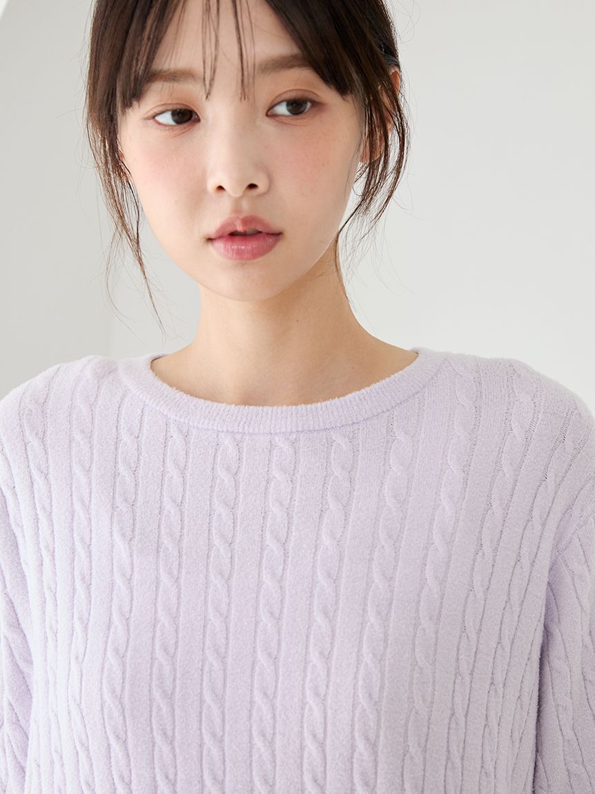 gelato pique「スムーズィーliteアランプルオーバー」|ルームウェア|