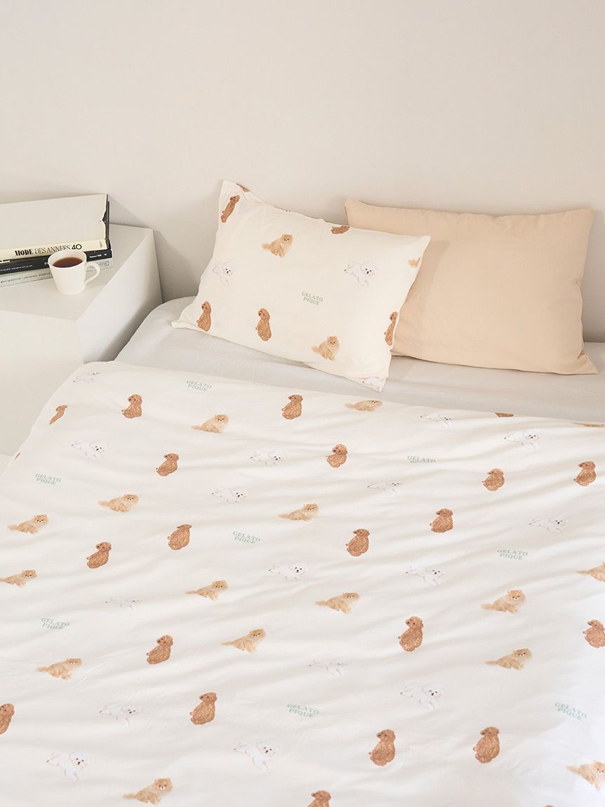 gelato pique Sleep「【Sleep】DOG柄プリント寝具２点セット(シングル)」|その他|