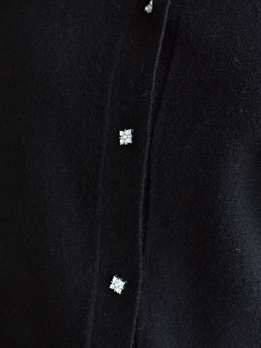 SNIDEL「タイ付きビジューカーディガン」|カーディガン|