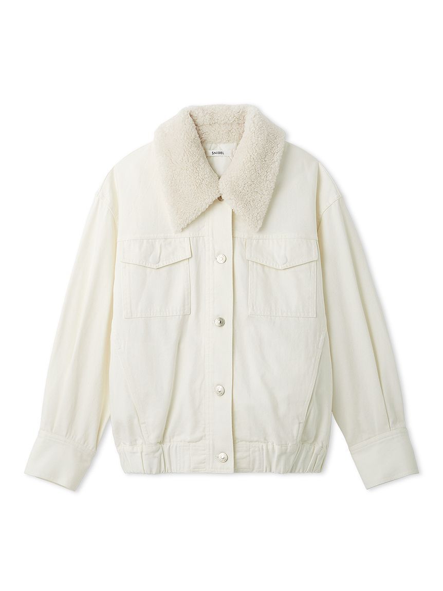 SNIDEL「ライナーブルゾン」|ブルゾン・スタジャン|WHT