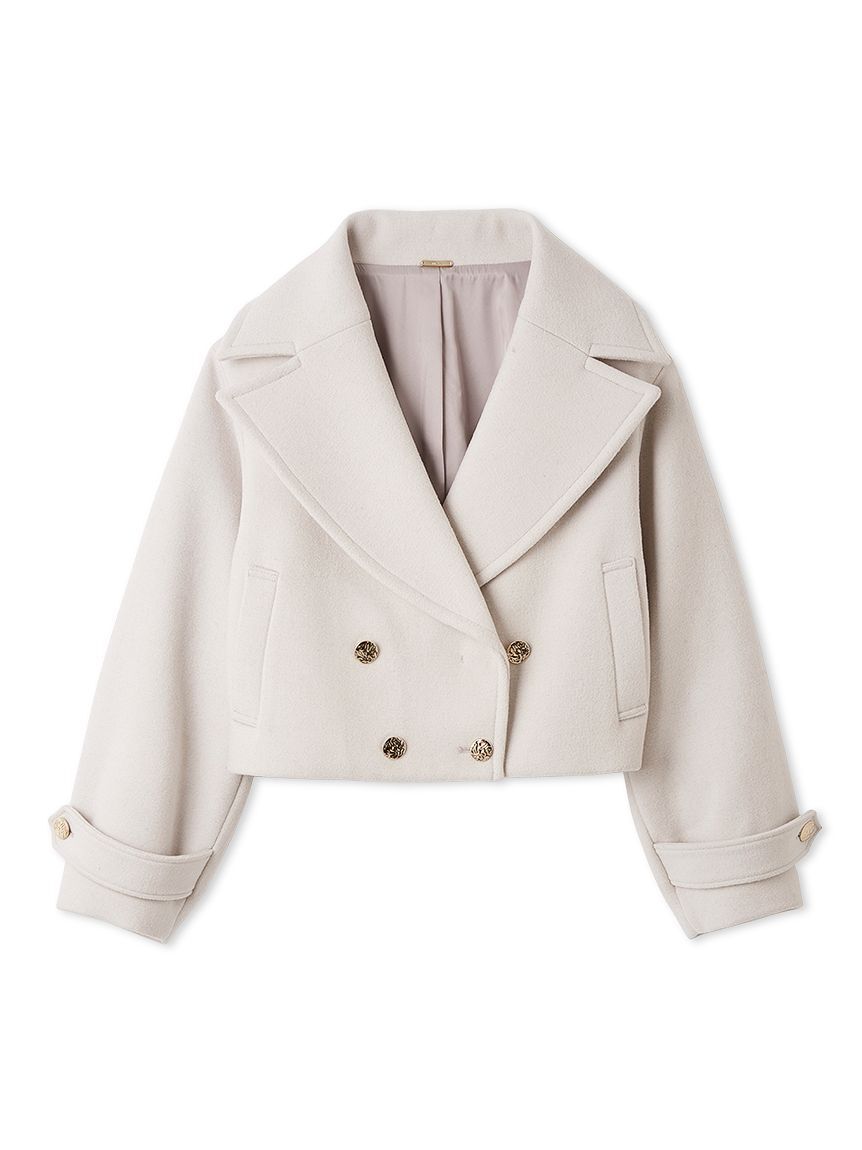 SNIDEL「ビッグカラーショートコート」|ピーコート|