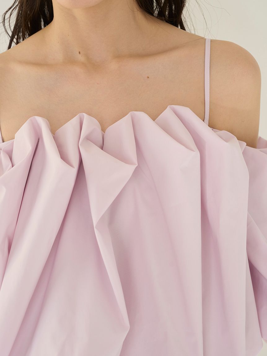 SNIDEL「オフショルタックバルーンブラウス」|シャツ・ブラウス|