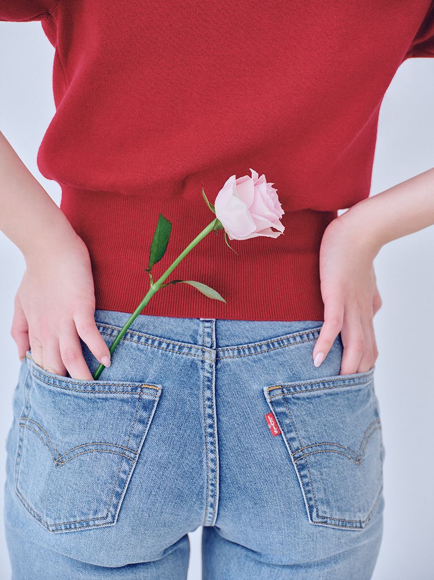 SNIDEL「【WEB限定/ROSE Collection】モチーフボタンニットカーディガン」|カーディガン|