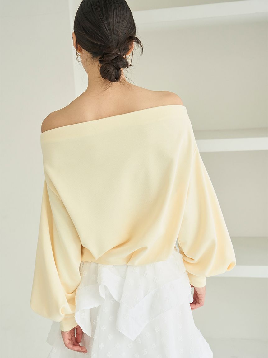 SNIDEL「オフショルタックスエット」|スウェット・ジャージ|