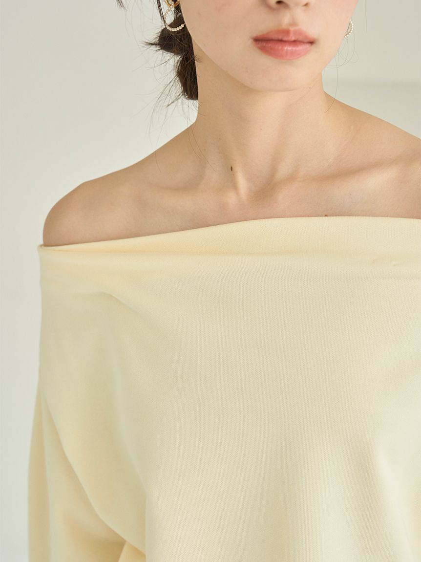 SNIDEL「オフショルタックスエット」|スウェット・ジャージ|