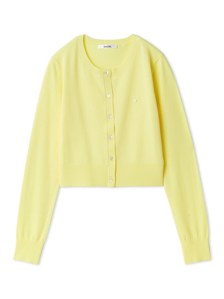 SNIDEL「UVカットベーシックニットカーディガン」|カーディガン|YEL
