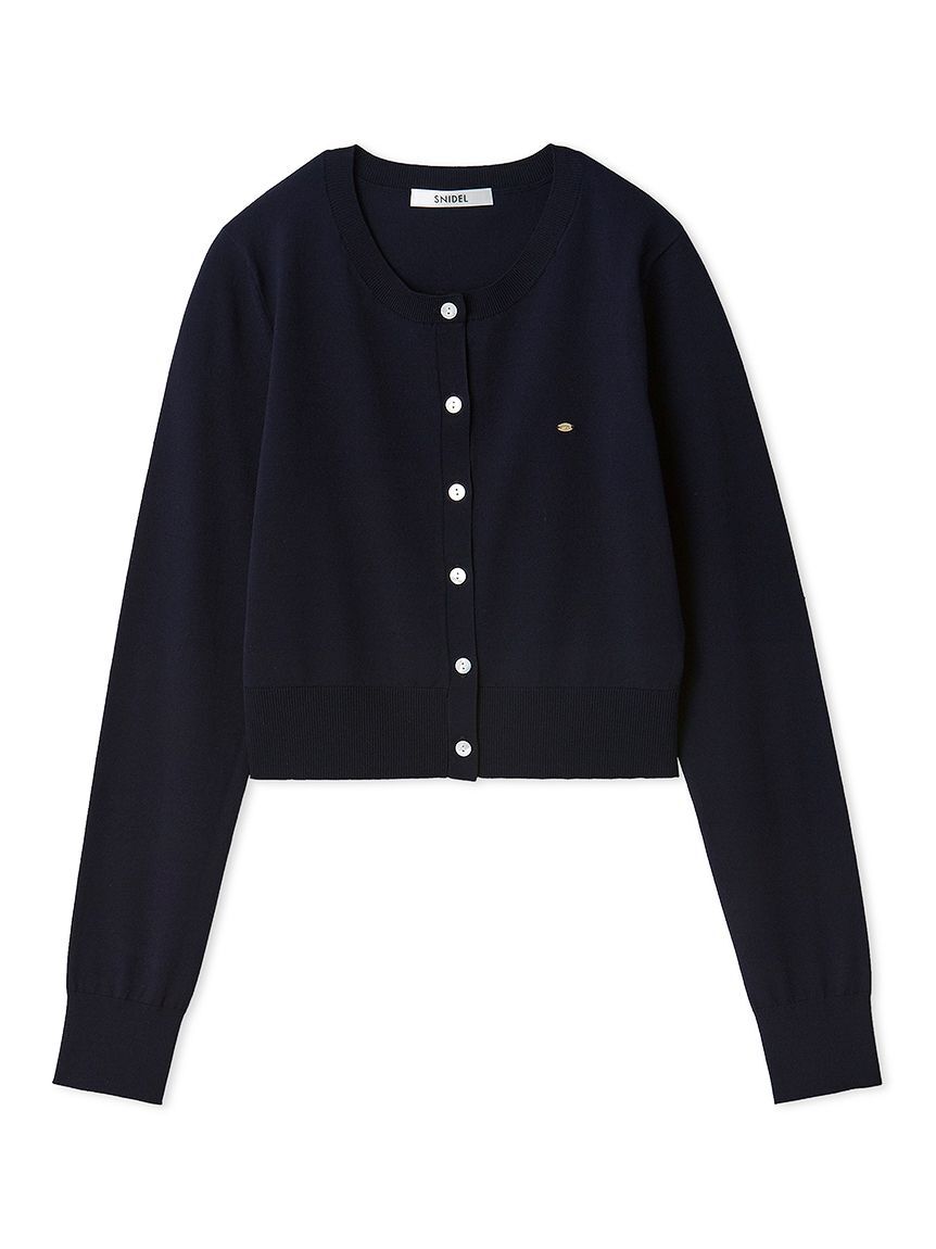 SNIDEL「UVカットベーシックニットカーディガン」|カーディガン|NVY