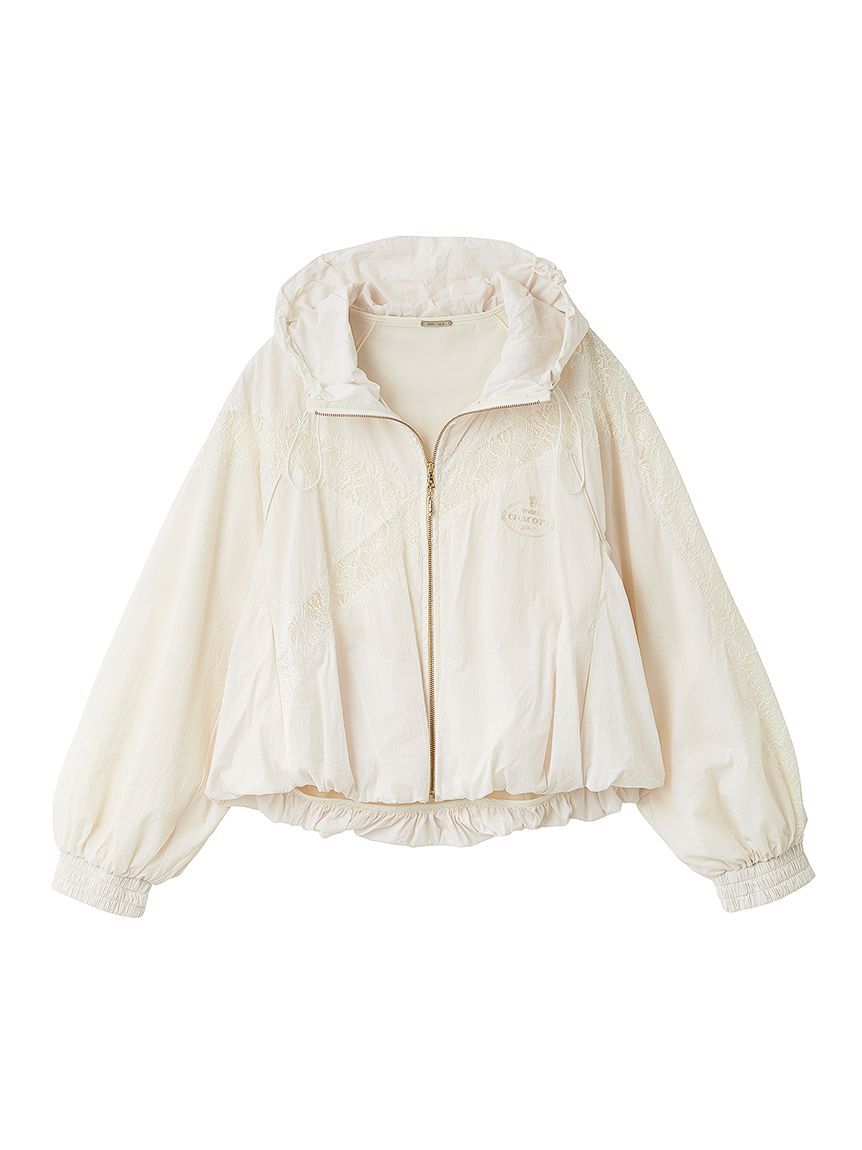 SNIDEL「【Chacott】コラボナイロンレースブルゾン」|ブルゾン・スタジャン|