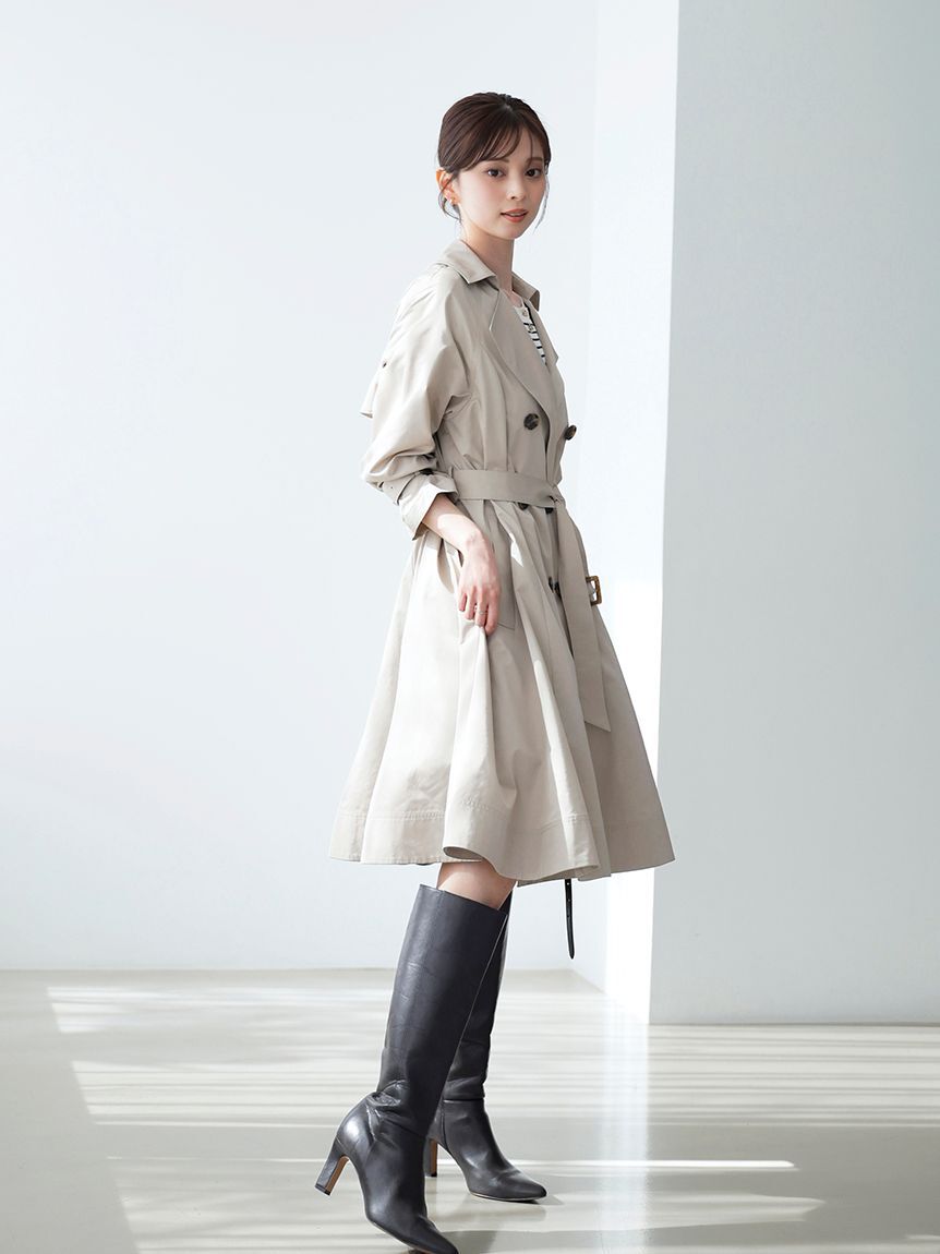 SNIDEL「バリエーションドレストレンチコート」|トレンチコート|