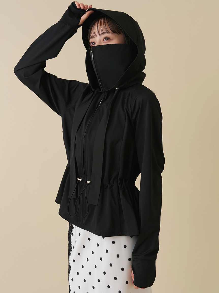 SNIDEL「【WEB限定/LUMISHADE】サンバイザー付きUVカットパーカー」|パーカー|