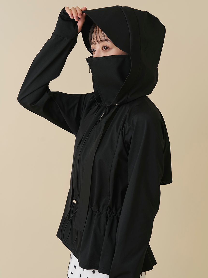 SNIDEL「【WEB限定/LUMISHADE】サンバイザー付きUVカットパーカー」|パーカー|