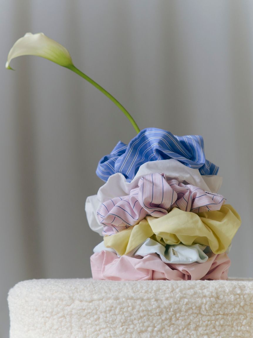 FRAY I.D「ストライプブロードシュシュ」|ヘアバンド|