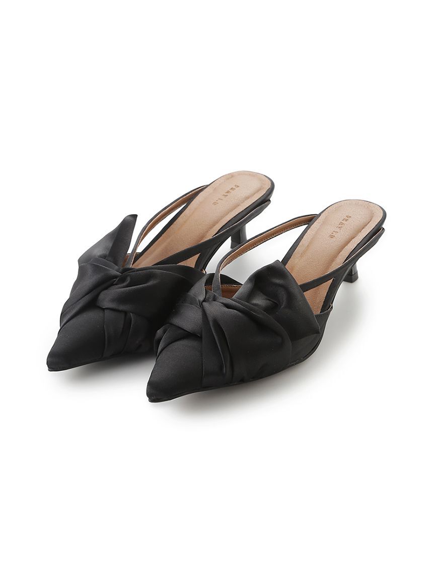 FRAY I.D「リボンミュール」|パンプス|BLK