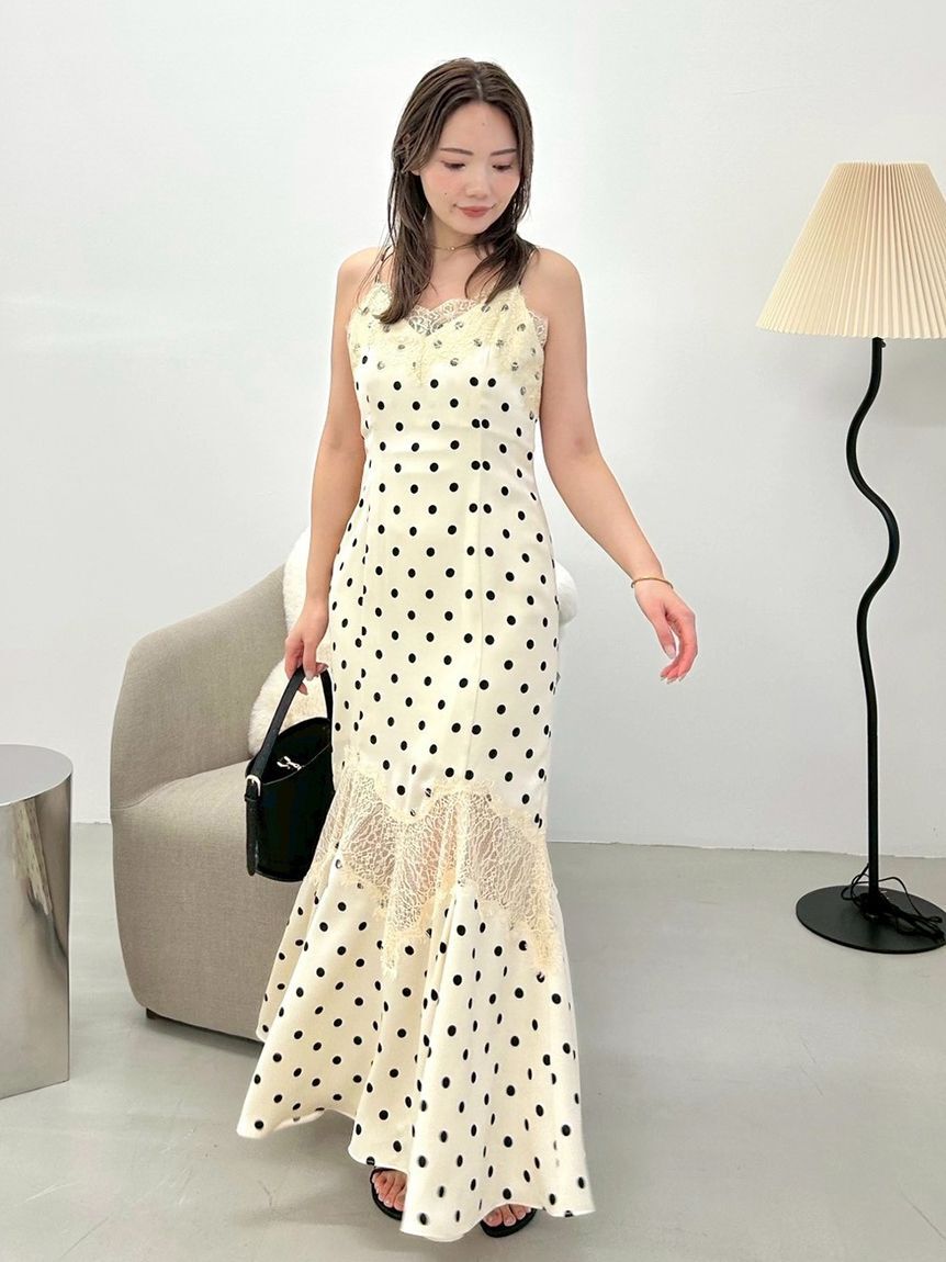 FRAY I.D「レーストリムマーメイドワンピース」|ワンピース|