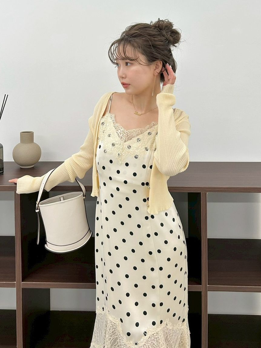 FRAY I.D「レーストリムマーメイドワンピース」|ワンピース|